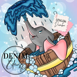 Wanna Dumbo PNG, Projekt sublimacyjny, Ilustracja cyfrowa, Natychmiastowe pobieranie