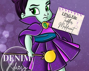 Bambina Malefica png, Design a sublimazione, Illustrazione digitale, Download immediato