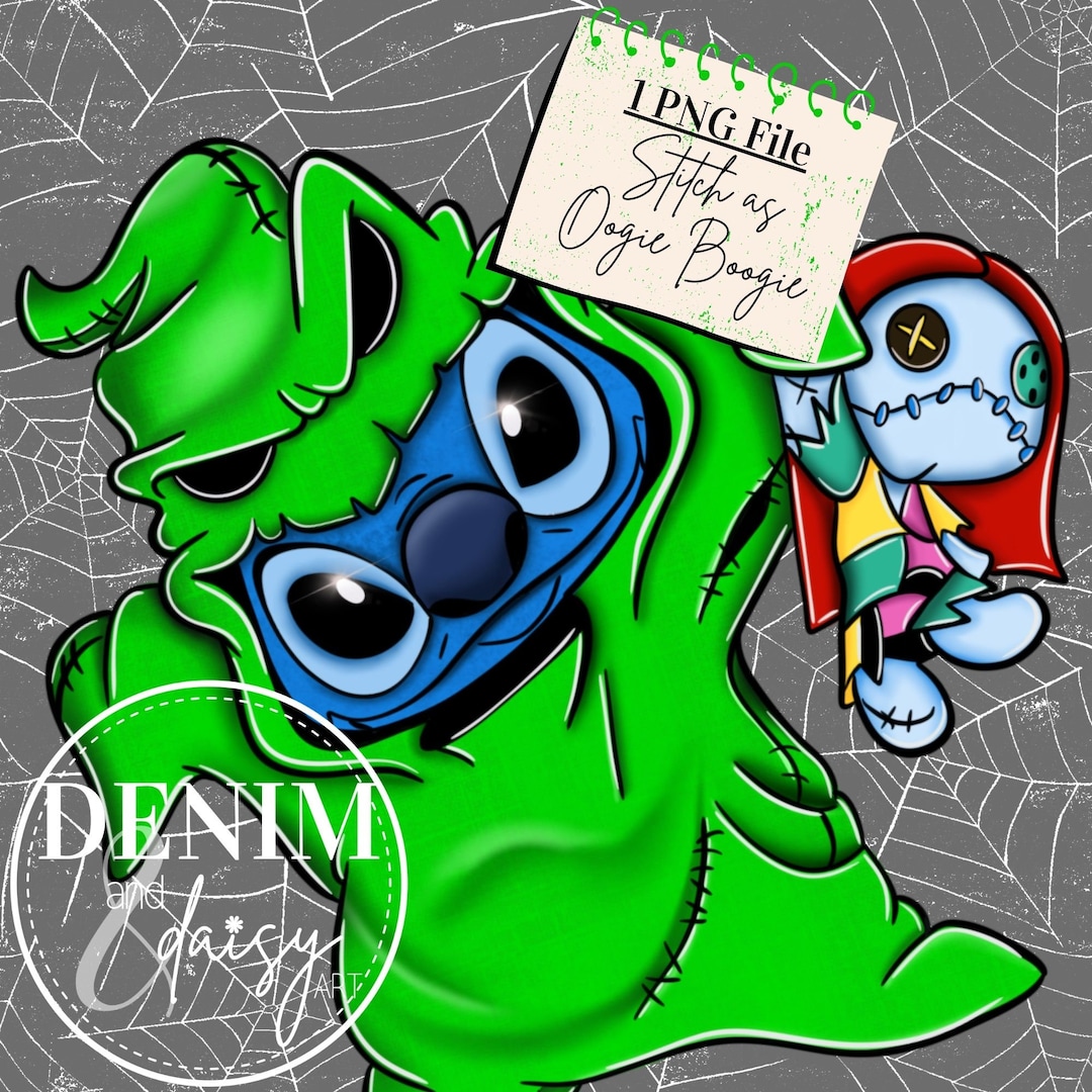 Stitch Dressed as Oogie Boogie, Sublimation Design, Digital ...