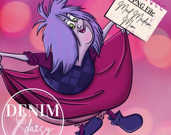 Mad Mad Mim png, diseño de sublimación, ilustración digital, descarga instantánea