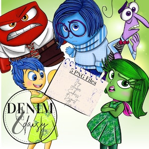 Inside Out Emotions Png, Sublimation Design, Digital Illustration ...
