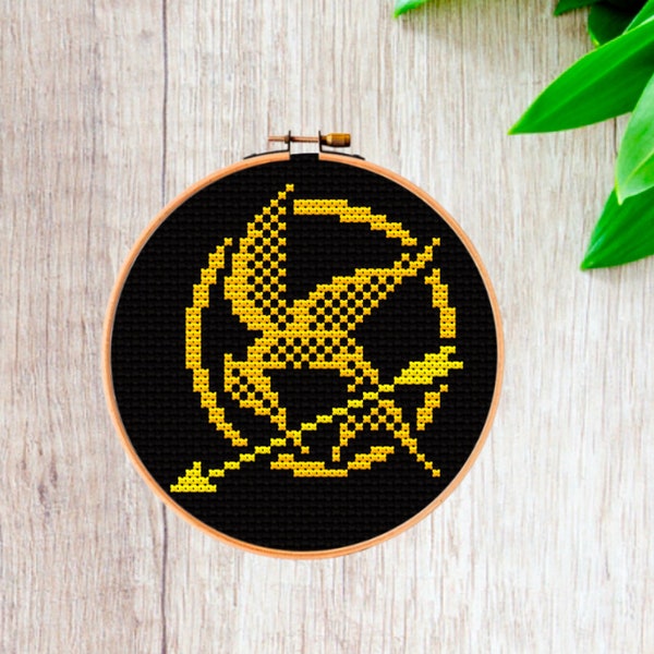 Mockingjay Symbol - Cross Stitch Pattern