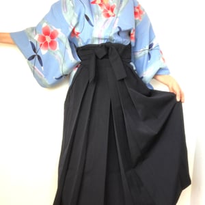 Navy kimono skirt top