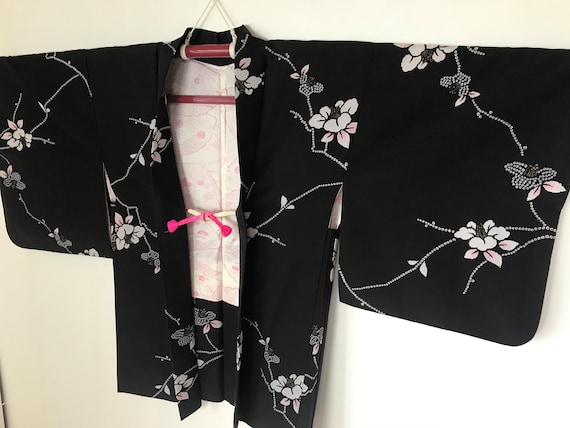Black Kimono Jacket | Woman's Floral Haori | Kimo… - image 9