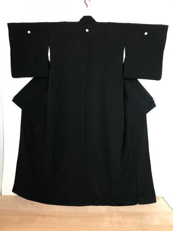 Black Kimono | Japanese Silk Tomesode | EXCELLENT… - image 6