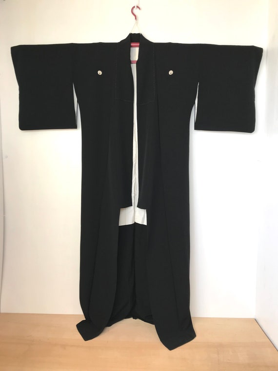 Black Kimono | Japanese Silk Tomesode | EXCELLENT… - image 7