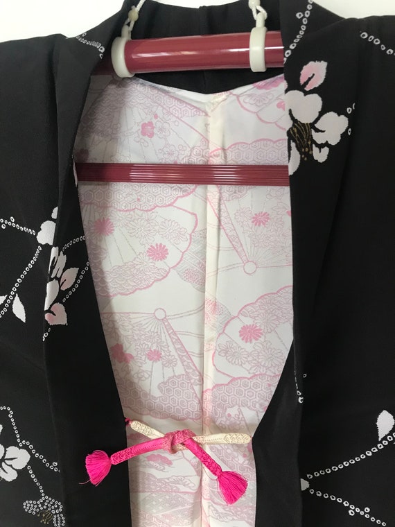 Black Kimono Jacket | Woman's Floral Haori | Kimo… - image 7