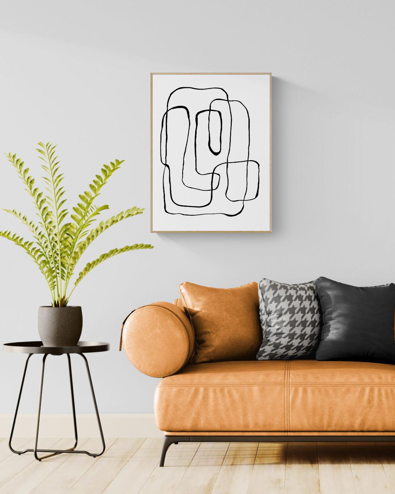 Minimalist Abstract Art Print, Black and White Wallart Home Decor - Etsy
