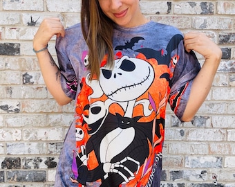 Oversized Halloween Shirts with Rhinestones|Spooky|Jack|Casper|Disney halloween|