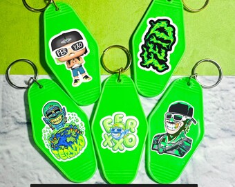 Feid Keychain with UV DTF Decal