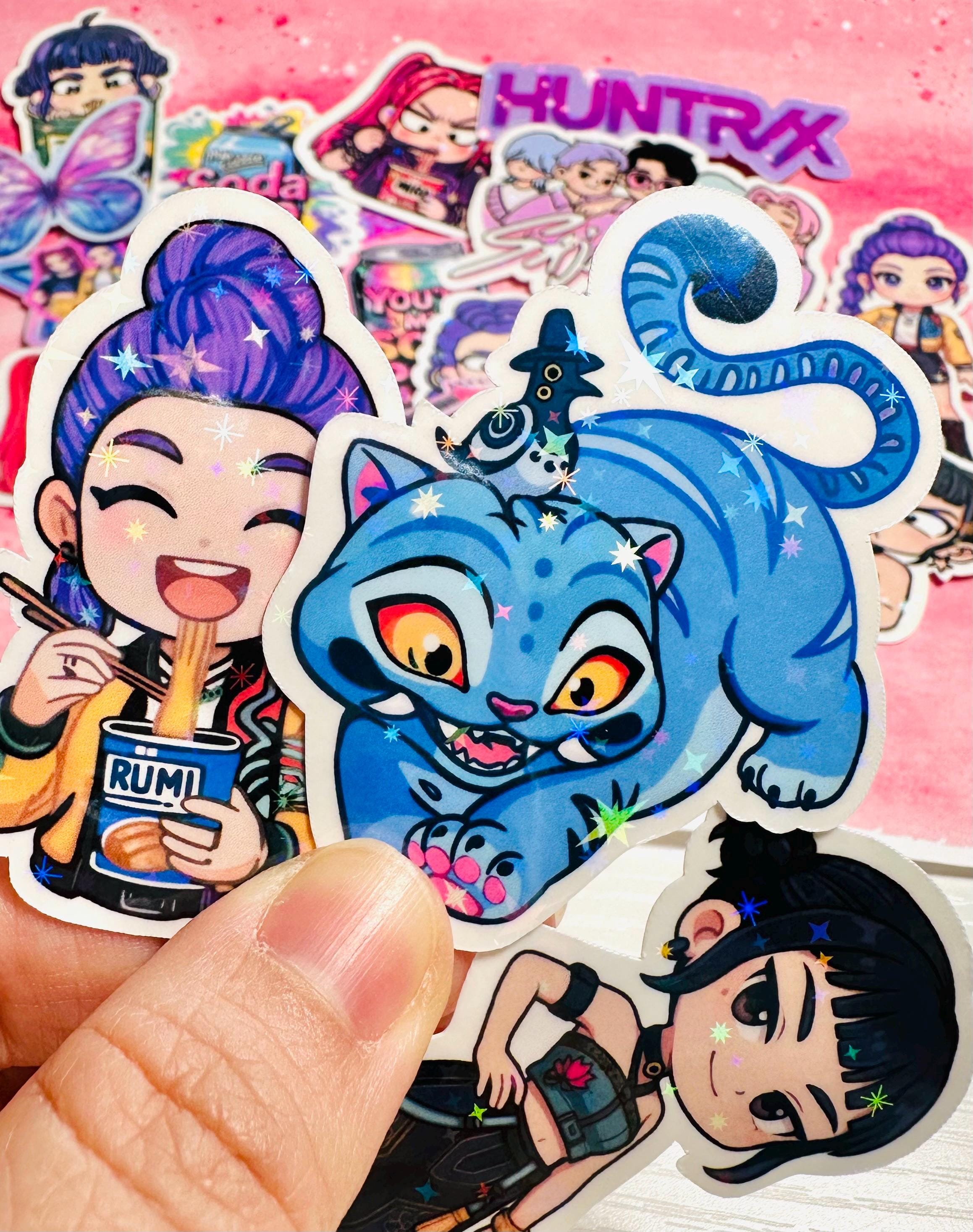 10 Kpop Demon Hunters Sticker Pack, Waterproof Vinyl Decals, Huntrix ...