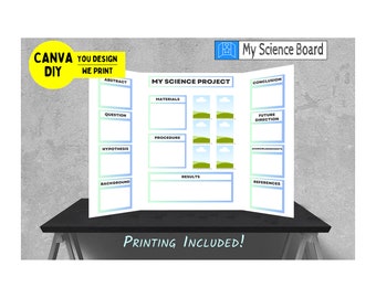 Science Fair Tri-Fold Display | You Design & We Print | Only 24.99