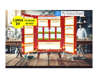 Science Fair Tri-Fold Display | You Design & We Print | Only 24.99