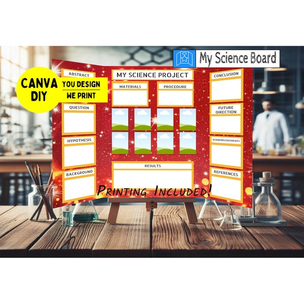 Science Fair Tri-Fold Display | You Design & We Print | Only 24.99