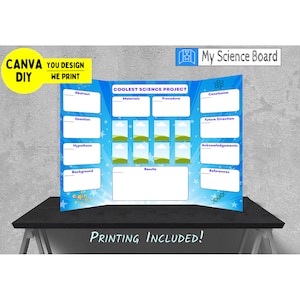 Science Fair Tri-fold Display | You Design & We Print | Only 24.99 - Etsy