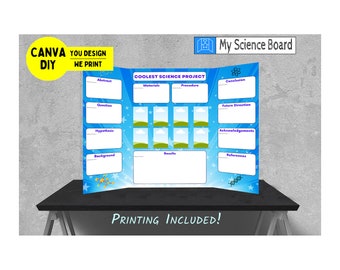 Science Fair Tri-Fold Display | You Design & We Print | Only 24.99