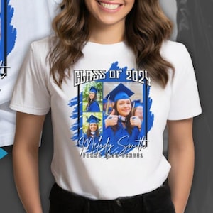 Editable Graduation T-shirt Canva Pro Template Personalized Grad Shirt Class of 2024 Personalization T Shirt Custom