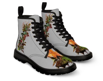 Stylish Women's Canvas Boots with Nature-Inspired Design - Ideal for Camping Adventures