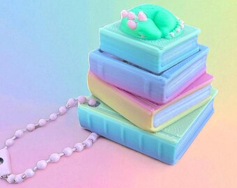 Clicker de libro impreso en 3D: juguete mecánico para inquietarse, regalo para bibliófilos