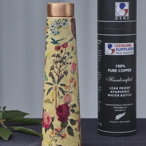 Pure Copper Water Bottle Handcrafted: Ayurvedic Wellness Drinkware