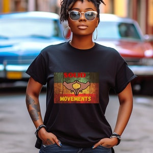 T-shirt rasta unisexe, t-shirt reggae, mouvements vers l&#39;avant, couleurs rasta