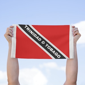 Trinidad and Tobago Rally Towel, Trinidad Flag, Trinidad Hand Towel