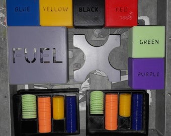 Power Grid Board Game Upgrade (box insert) with Coin Bank