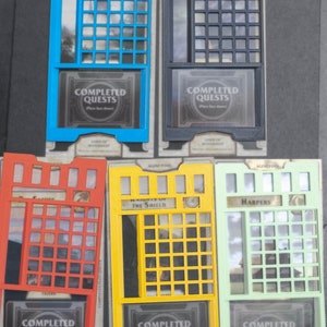 Lords of Waterdeep Spielerkarten und Gebäudemarker (6 Farben)