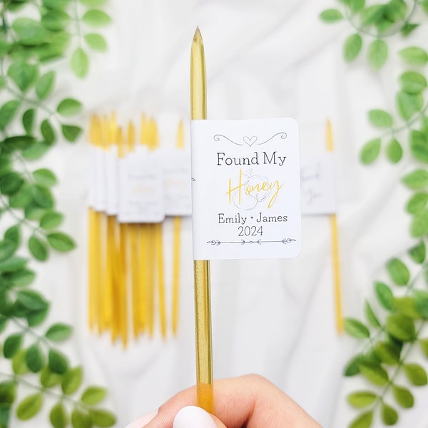 Wedding Favors Honey |  Bridal Shower Honey Favor | Honey Stick Party Favors | Bulk Wedding Favors | Personalized Wedding Favors