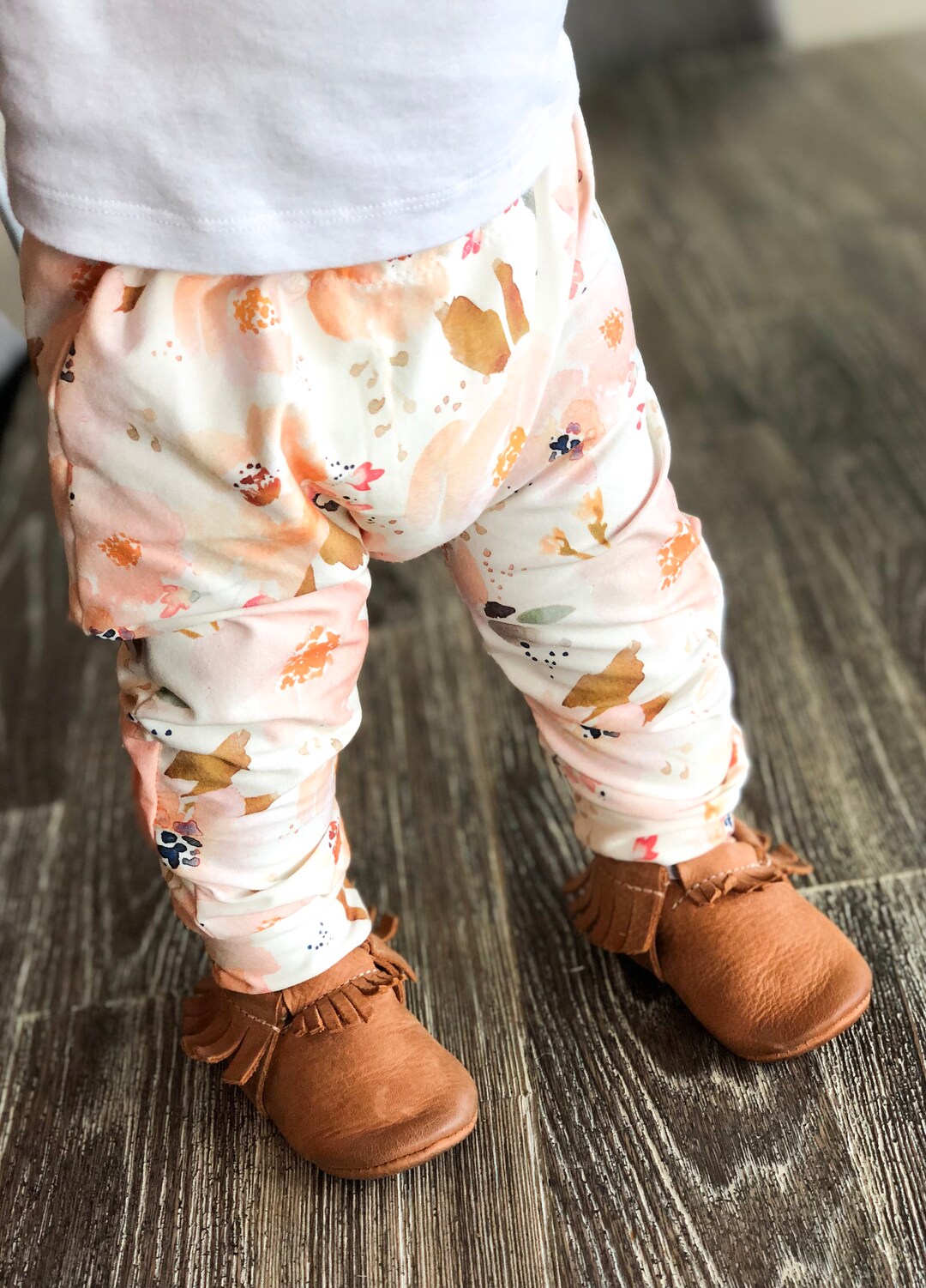 Handmade Floral Leggings for Baby Girl, Toddler Leggings, Birthday