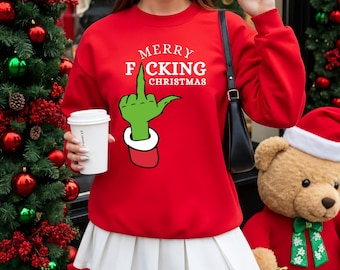 Sarcastic Grinch kersttrui, kersthumor