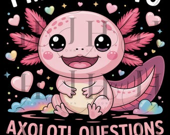 Axolotl 2nd Grade PNG: Back To School Design (Digital Download