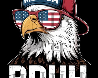 アメリカンイーグル 独立記念日 PNG – 愛国的なクリップアート（デジタルダウンロード）