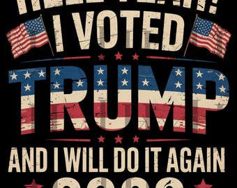 Trump 2028 PNG: Patriotic American Flag Design (Digital Download)