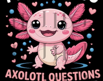 Axolotl 3rd Grade PNG: Back To School T-Shirt Design (Digital Download)