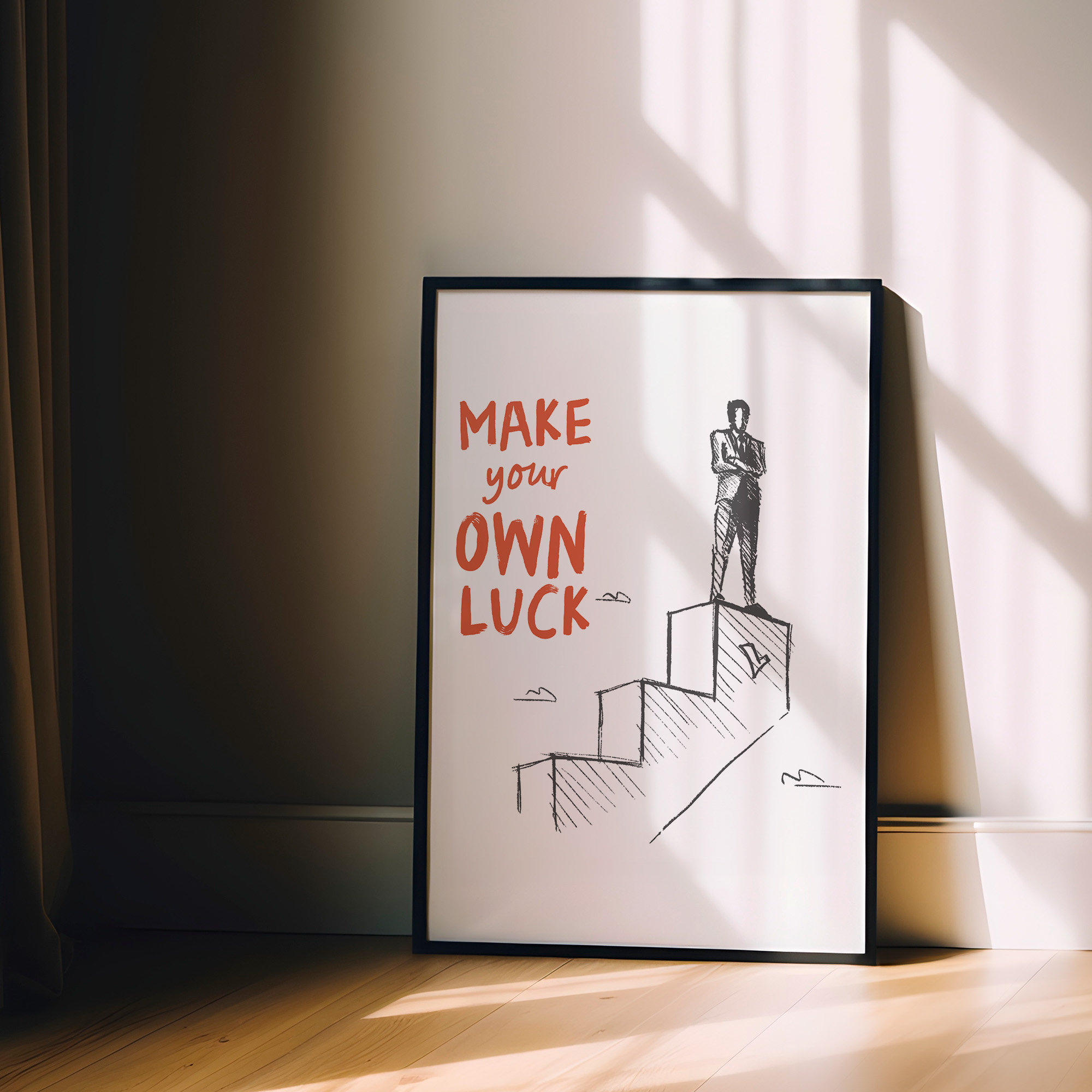 Business Print Motivational Poster Minimalist Wall Art Office Decor ...