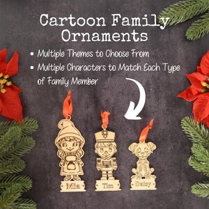 Personalized Family Ornaments | Family Christmas Ornament | Personalized Ornament | Customized Ornament Gift for Family Ornament Sets