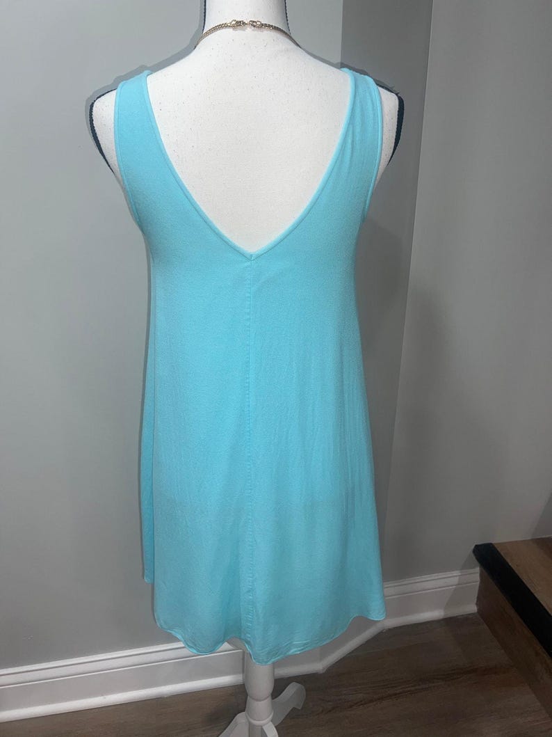 Lilly Pulitzer Turquoise Embellished Mini Dress XS Sleeveless Beaded Shift Dress image 10