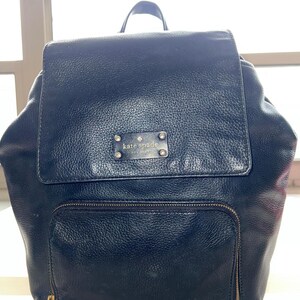dark blue leather kate spade backpack nwot New York Chelsea Medium $359.00 + Taxpebbled Leatheradjustable Shoulderbackpack Straps Top Handle With Approx Kate Spade Chelsea Medium Nylon