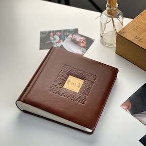 Album fotografico personalizzato in pelle, album fotografico di famiglia personalizzato, album in ecopelle, regalo per la festa della mamma, album fotografico, album fotografico commemorativo