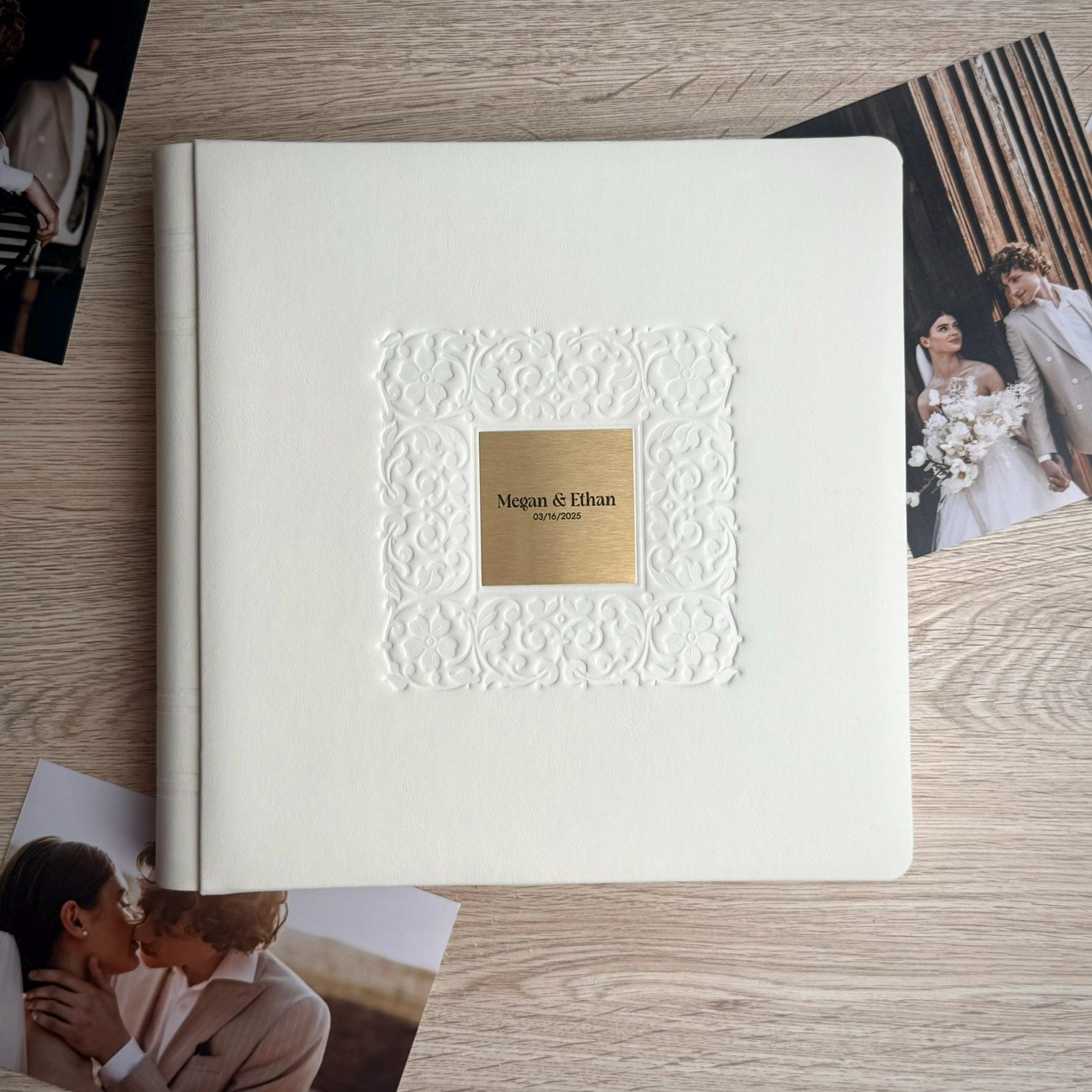 Personalized Faux Leather Photo Album: Embossed Keepsake Memory Book - Etsy