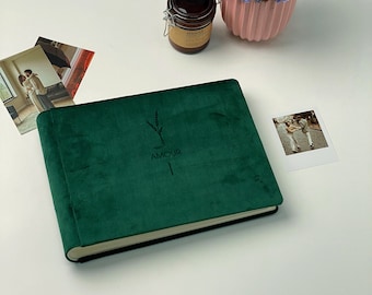 Custom Velour Scrapbook Album: Personalized Family Photo Book
