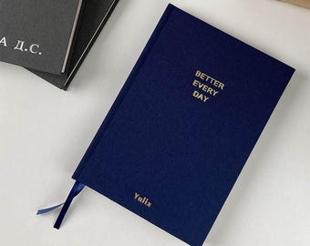 Custom Name Linen Notebook: Personalized Fabric Journal, A5 Handmade Diary