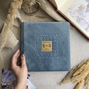 Velour Photo Album for Family Memories, Personalized Cover with Custom, Family Photo Album, Travel Album, Keepsake Gift, Birthday Gift