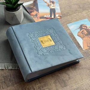 Personalized Velour Photo Album, Embossed Floral Design (300 4x6 Photos)