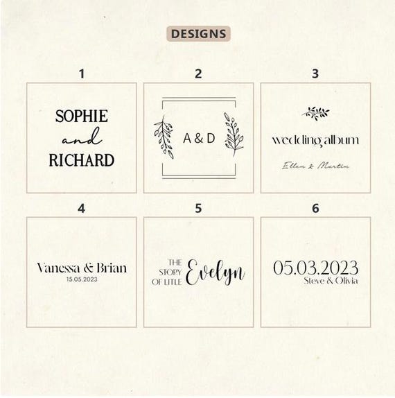 2-Line Engraving Service For Photo Albums – Custom Text Engraving Fee