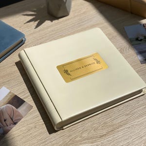 Leather Wedding Photo Album, Personalized Family Photo Album, Anniversary Gift for Wife, Eco-leather Album, Mother Day Gift, Photo Scrapbook