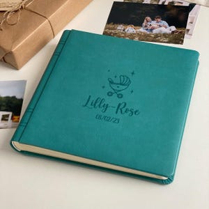 Photo Album, Personalized Family Photo Album, Leather Custom Photo Album, Wedding Anniversary Gift, Travel Photo Scrapbook, Gift For Wife