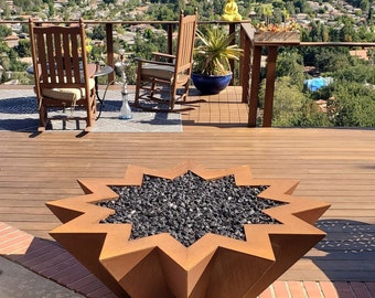 60" Star shaped fire pit