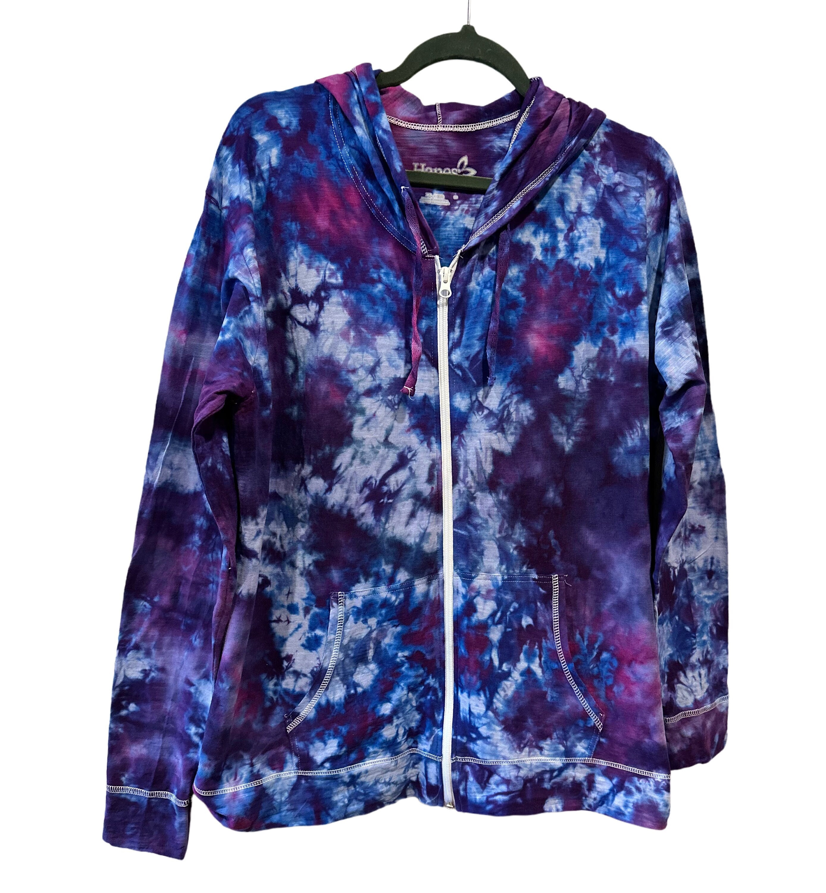Tie Dye Zip Hoodie - Etsy